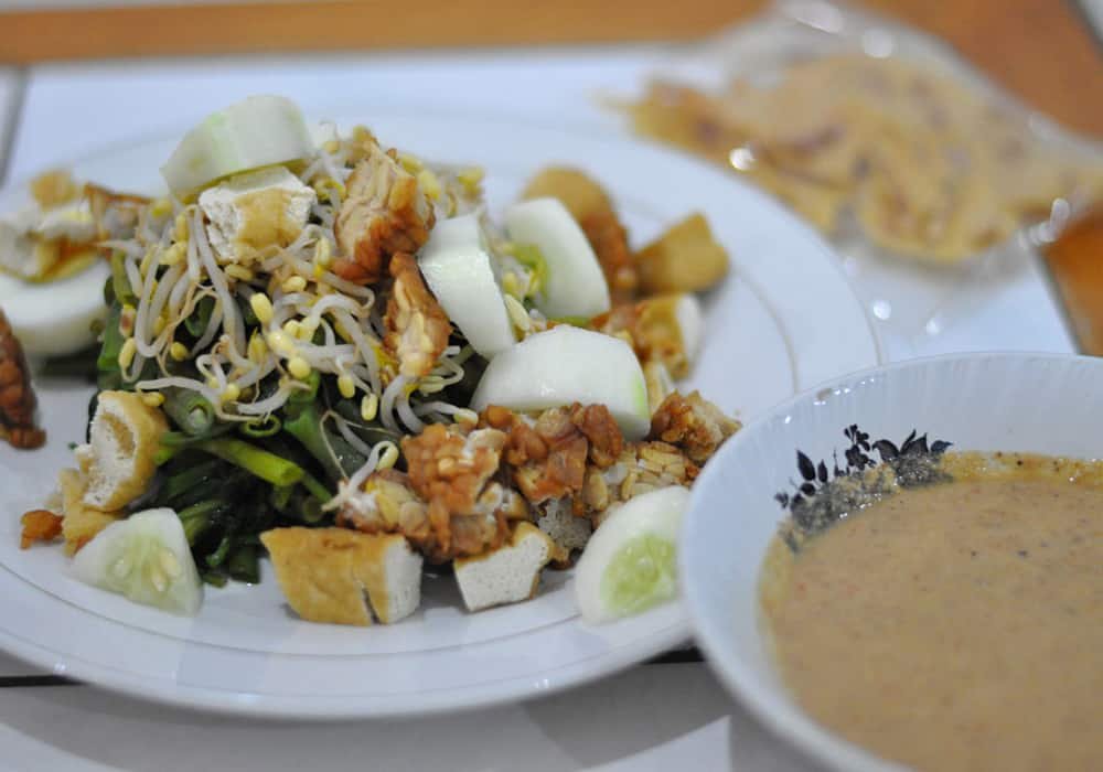 Gado gado peanut sauce indonesian cuisine