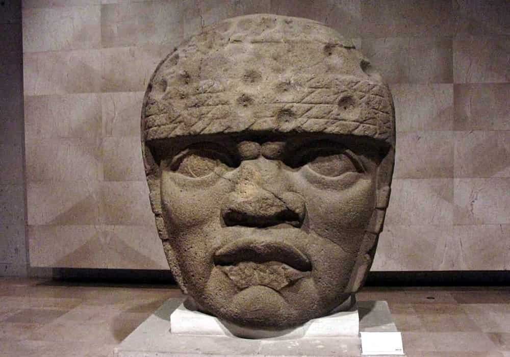 San Lorenzo Monument 3 (also known as Colossal Head 3). Height: 178 cm. Museo de Antropología de Xalapa, Veracruz, Mexico.