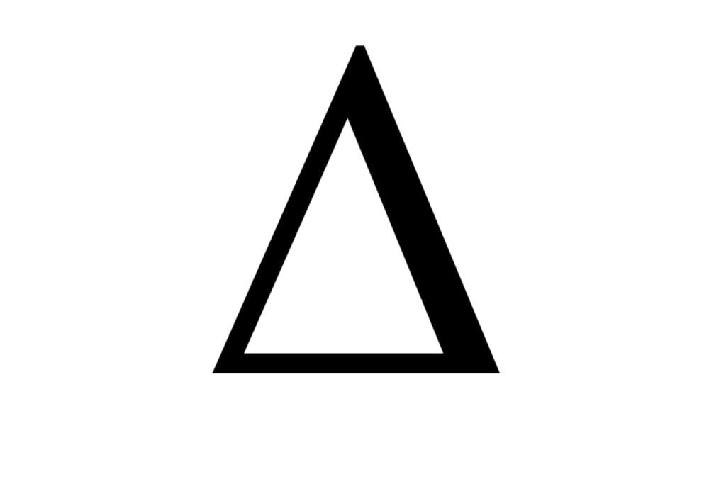 Delta Symbol Uppercase Or Lowercase 